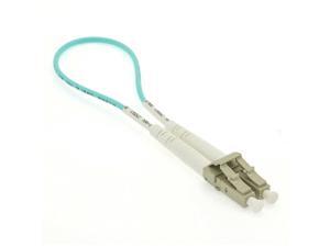 LC OM3 Multi Mode 50/125 Fiber Optic Optical Loopback Tester Cable Cord Aqua LC OM3 Multi Mode 50/125 Fiber Optic Optical Loopback Tester Cable Cord Aqua