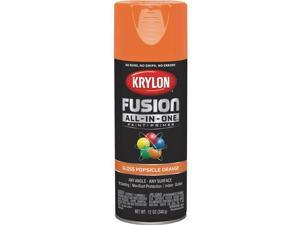Krylon Fusion All-In-One Gloss Spray Paint & Primer, Popsicle Orange 3 pk Krylon Fusion All-In-One Gloss Spray Paint & Primer, Popsicle Orange 3 pk