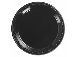 Chinet Heavyweight Plastic Plates 9" Diamter Black 125/Pack 4 Packs/CT 81409 Chinet Heavyweight Plastic Plates 9" Diamter Black 125/Pack 4 Packs/CT 81409