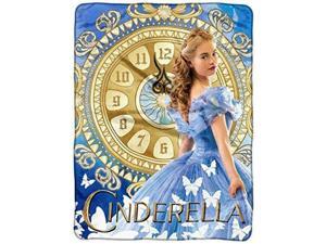 Disney Cinderella 2015 Clock Strikes Super Plush Throw 46x60-in Disney Cinderella 2015 Clock Strikes Super Plush Throw 46x60-in