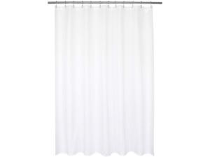 180x180cm Tub Shower Curtain Polyester with Plastic Rings Universal Stick B 