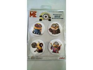 Despicable Me Minion Made Button Pack 4 Cnt Despicable Me Minion Made Button Pack 4 Cnt