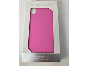 Platinum Premium Silicone cover Case for Apple iPhone XR 6.1" HOT PINK Platinum Premium Silicone cover Case for Apple iPhone XR 6.1" HOT PINK