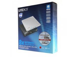 NEW--Lite-On eBAU108 BLACK Ultra Slender 8x DVD+/-RW DL EXTERNAL Burner w/NERO NEW--Lite-On eBAU108 BLACK Ultra Slender 8x DVD+/-RW DL EXTERNAL Burner w/NERO