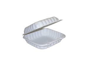 Pactiv YCN809010000 9" x 9" x 3" Microwavable 1-Compartment Hinged-Lid Takeout C Pactiv YCN809010000 9" x 9" x 3" Microwavable 1-Compartment Hinged-Lid Takeout C