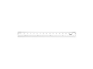 Staples 18" Transparent Acrylic Ruler Clear (51894) 2773006 Staples 18" Transparent Acrylic Ruler Clear (51894) 2773006