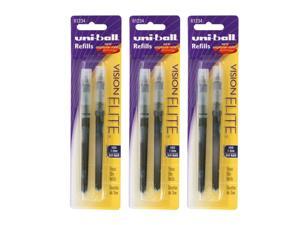 Uni-Ball Vision Elite Rollerball Pen Refills, 0.8 mm, Bold Point, Blue-Black ... Uni-Ball Vision Elite Rollerball Pen Refills, 0.8 mm, Bold Point, Blue-Black ...