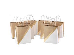Hallmark 9" Medium Paper Gift Bags (Pack of 8 - White & Kraft) for Birthdays, Weddings, Easter, Mothers Day, Graduations, Baby Showers, Bridal Showers, Care Packages Hallmark 9" Medium Paper Gift Bags (Pack of 8 - White & Kraft) for Birthdays, Weddings, Easter, Mothers Day, Graduations, Baby Showers, Bridal Showers, Care Packages