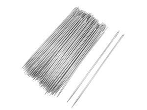 uxcell Sewing Needles 0.7mm Dia Tip 4 Inch Length 50 Pcs