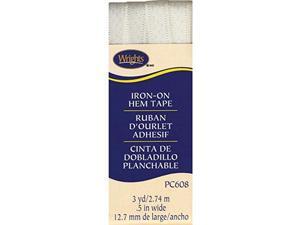 Wrights Iron-On Hem Tape, 1/2 by 3-Yard, Oyster Wrights Iron-On Hem Tape, 1/2 by 3-Yard, Oyster