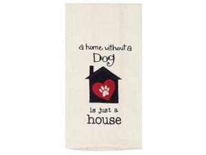 Kay Dee Designs F0791 Dog House Embroidered Waffle Towel