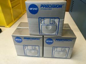 NOS Lot of 50- 5 boxes of 10 Precision MF2HD Double-Sided 3.5" Floppy Disks NOS Lot of 50- 5 boxes of 10 Precision MF2HD Double-Sided 3.5" Floppy Disks