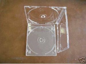 1 Top Quality 10.4mm Very Rare Brilliant Double 2 CD Jewel Cases w/White Tray 