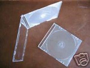 300 NEW 5.2MM SLIM CD JEWEL CASES W/ BLACK TRAY JL08