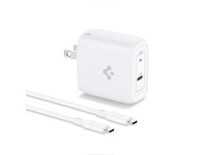 Usb C Charger, Spigen [Gan Fast] 45W Super Fast Charger, Pps Charging, Type C Charger For Galaxy S22 Ultra Plus S21 Fe Z Fold 3 Flip 3 S20 Note 20 Pixel 6 Pro Tab S7 Ipad(Cable Included/Foldable Plug)