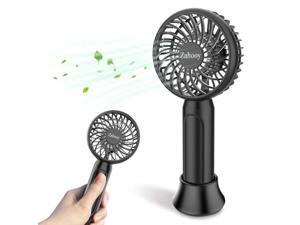 Pink Rechageable fan CAZOKASI Handheld Fan Portable Rechargeable Fan Neck Hanging Fan Desktop USB Fan for Cooling And Heatstroke prevention fan 