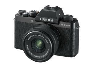 Fujifilm X-T100 Mirrorless Digital Camera, Black w/XC15-45mm PZ OIS Lens Fujifilm X-T100 Mirrorless Digital Camera, Black w/XC15-45mm PZ OIS Lens