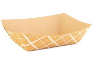 Southern Champion Tray RP250KS, 2.5-Lbs Striped Kraft Paperboard Food Tray, 500- Southern Champion Tray RP250KS, 2.5-Lbs Striped Kraft Paperboard Food Tray, 500-
