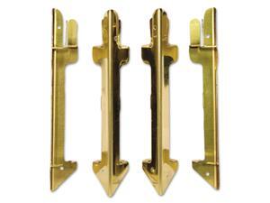 Carver Hardwood Stackable Desk Tray Four-Posts Brass 07256 Carver Hardwood Stackable Desk Tray Four-Posts Brass 07256