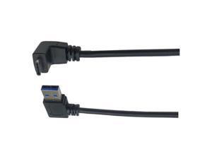 1M 90 degree Right Angle USB 3.0 (Type-A) Male to USB3.1 (Type-C)Male Up & Down Angle USB Data Sync & Charge Cable 1M 90 degree Right Angle USB 3.0 (Type-A) Male to USB3.1 (Type-C)Male Up & Down Angle USB Data Sync & Charge Cable