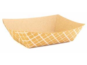 Southern Champion Tray RP50KS, 0.5-Lbs Striped Kraft Paperboard Food Tray, 1000- Southern Champion Tray RP50KS, 0.5-Lbs Striped Kraft Paperboard Food Tray, 1000-