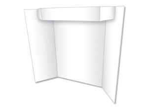 Too Cool Tri-Fold Poster Board, 24 x 36, White/White 27367B