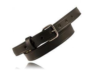 Boston Leather 6570-1-38-N Plain Black Nickel Buckle Riverside Duty Belt 38/"