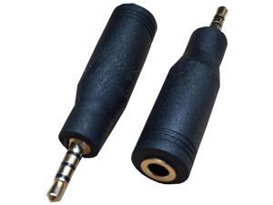 2.5mm  4pole Male to 3.5mm  3pole Female Jack Stereo Audio Adapter     (Gold)