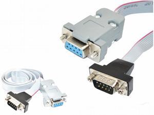 0.3M Serial DB9 9 pin male plug to female panel mount internal cable 0.3M Serial DB9 9 pin male plug to female panel mount internal cable