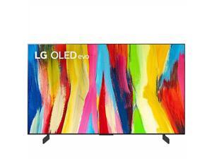 Refurbished LG 42 C2 Series OLED EVO 4K UHD Smart webThinQ AI TV OLED42C2AUA  Black