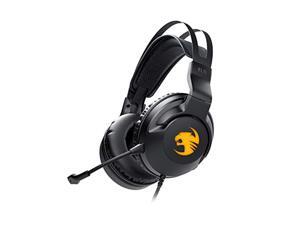 roccat elo 7.1 usb surround sound rgb gaming headset, black roccat elo 7.1 usb surround sound rgb gaming headset, black