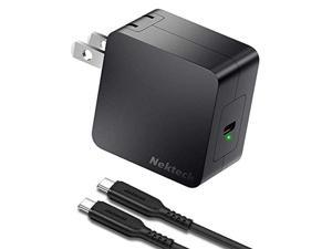 nekteck 60w usb c charger [gan tech], pd 3.0 fast charger[usb-if & etl certified] with foldable plug, compatible with macbook air/pro, ipad air/pro, iphone 12 pro max, switch, galaxy, pixel and more