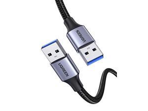 ugreen usb 3.0 a to a cable usb to usb cable type a male to male usb 3.0 cable nylon braided cord for data transfer hard drive enclosures printers modems cameras 1.5 ft ugreen usb 3.0 a to a cable usb to usb cable type a male to male usb 3.0 cable nylon braided cord for data transfer hard drive enclosures printers modems cameras 1.5 ft