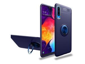 DWAYBOX Galaxy J8 2018 Case Hybrid Back Case Cover with 360 Degree Rotation Ring Holder for Samsung Galaxy J8 2018 6.0 Inch Compatible with Magnetic Car Mount Holder Rose Gold
