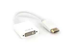 Vcom 6-Inch DisplayPort M to DVI-D F Adapter, White (CG602-6INCH-WHITE)