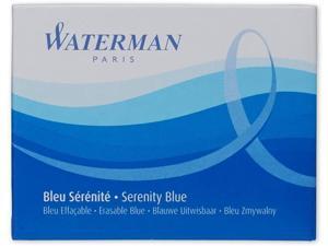 Waterman Large Size Ink Cartridges 8 Pack - Serenity Blue Waterman Large Size Ink Cartridges 8 Pack - Serenity Blue