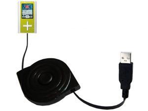 USB Power Port Ready retractable USB charge USB cable wired specifically for the Toshiba Gigabeat F10 MEGF10 and uses TipExchange 