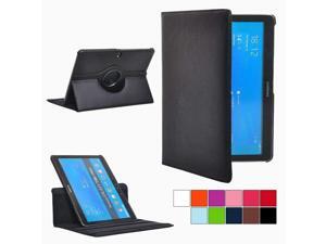 PT Folio Rotating Leather Smart Case Cover for Samsung Galaxy Tab Pro 10.1,Multi-Angle Stand Case for Galaxy Tab Pro 10.1 Tablet SM-T520/T525 P600 (Black) PT Folio Rotating Leather Smart Case Cover for Samsung Galaxy Tab Pro 10.1,Multi-Angle Stand Case for Galaxy Tab Pro 10.1 Tablet SM-T520/T525 P600 (Black)