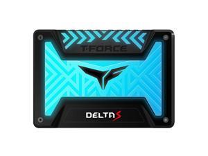 TEAMGROUP T-Force Delta S RGB 250GB 2.5 inch SATA III 3D NAND Internal Solid State Drive SSD(12V) - Black TEAMGROUP T-Force Delta S RGB 250GB 2.5 inch SATA III 3D NAND Internal Solid State Drive SSD(12V) - Black
