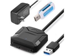 SATA to USB Cable USB 3.0 to Hard Drive Adapter Converter for 2.5 3.5 Inch Hard Drive Disk HDD SATA III and SSD with 12V 2A Power Adapter SATA to USB Cable USB 3.0 to Hard Drive Adapter Converter for 2.5 3.5 Inch Hard Drive Disk HDD SATA III and SSD with 12V 2A Power Adapter