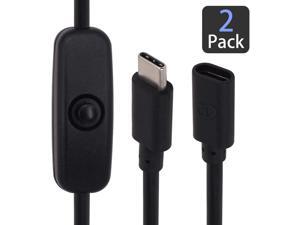Yeebline Raspberry Pi Power Switch, 2-Pack USB Type C Male to Female Power Supply Cable Extension Cord USB C Power On/Off Switch for Raspberry Pi 4 Yeebline Raspberry Pi Power Switch, 2-Pack USB Type C Male to Female Power Supply Cable Extension Cord USB C Power On/Off Switch for Raspberry Pi 4