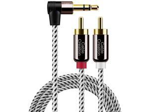 3.5mm to RCA Cable 10FT, CableCreation Angle 3.5mm Male to 2RCA Male Auxiliary Stereo Audio Y Splitter Gold-Plated for Smartphones, MP3, Tablets, Speakers, Home Theater, HDTV, 3M 3.5mm to RCA Cable 10FT, CableCreation Angle 3.5mm Male to 2RCA Male Auxiliary Stereo Audio Y Splitter Gold-Plated for Smartphones, MP3, Tablets, Speakers, Home Theater, HDTV, 3M