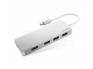Aluminum USB C Hub Type-C Adapter w/ 4 USB 3.0 Ports for Macbook/Pro/Air