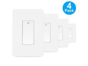 Smart WIFI Light Switch For Alexa Google Home IFTTT With Remote Control 4-Pack Smart WIFI Light Switch For Alexa Google Home IFTTT With Remote Control 4-Pack