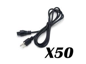 Lot of 100/50 PC 3-Prong Mickey Mouse AC Power Cord for Laptop, PC, Printers Lot of 100/50 PC 3-Prong Mickey Mouse AC Power Cord for Laptop, PC, Printers