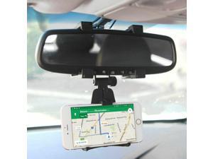 Universal Car Rearview Mirror Mount Phone Holder Stand Cradle For Cell Phone GPS Universal Car Rearview Mirror Mount Phone Holder Stand Cradle For Cell Phone GPS