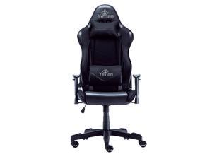 Yeyian gaming chair cadira 1150, synthetic leather, 3d armrest, lumbar cushions, head rest, butterfly system, gas lift class 4, up to 150kg black (yar-9863n)