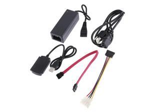 USB To SATA IDE Serial Parallel Port Cable for 2.5/3.0 inch Hard Disk With Power Adapter High Speed 480Mbps USB To SATA IDE Serial Parallel Port Cable for 2.5/3.0 inch Hard Disk With Power Adapter High Speed 480Mbps