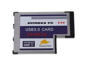 3 Port USB 3.0 Express Card 54mm PCMCIA Express Card for Laptop 3 Port USB 3.0 Express Card 54mm PCMCIA Express Card for Laptop