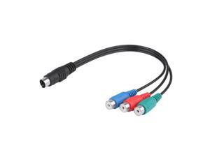 7 Pin S-Video Male Plug to 3 RCA Female Jack Video AV Adapter Converter Cable for PC TV Laptop High Quality Cable 7 Pin S-Video Male Plug to 3 RCA Female Jack Video AV Adapter Converter Cable for PC TV Laptop High Quality Cable